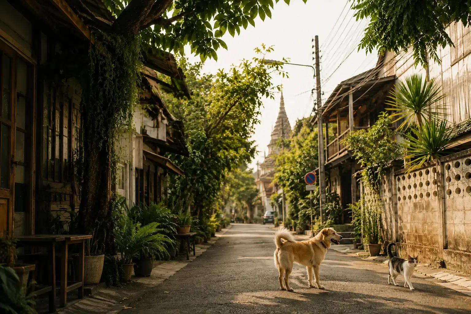 คนและสัตว์ในชุมชนเมืองเชียงใหม่